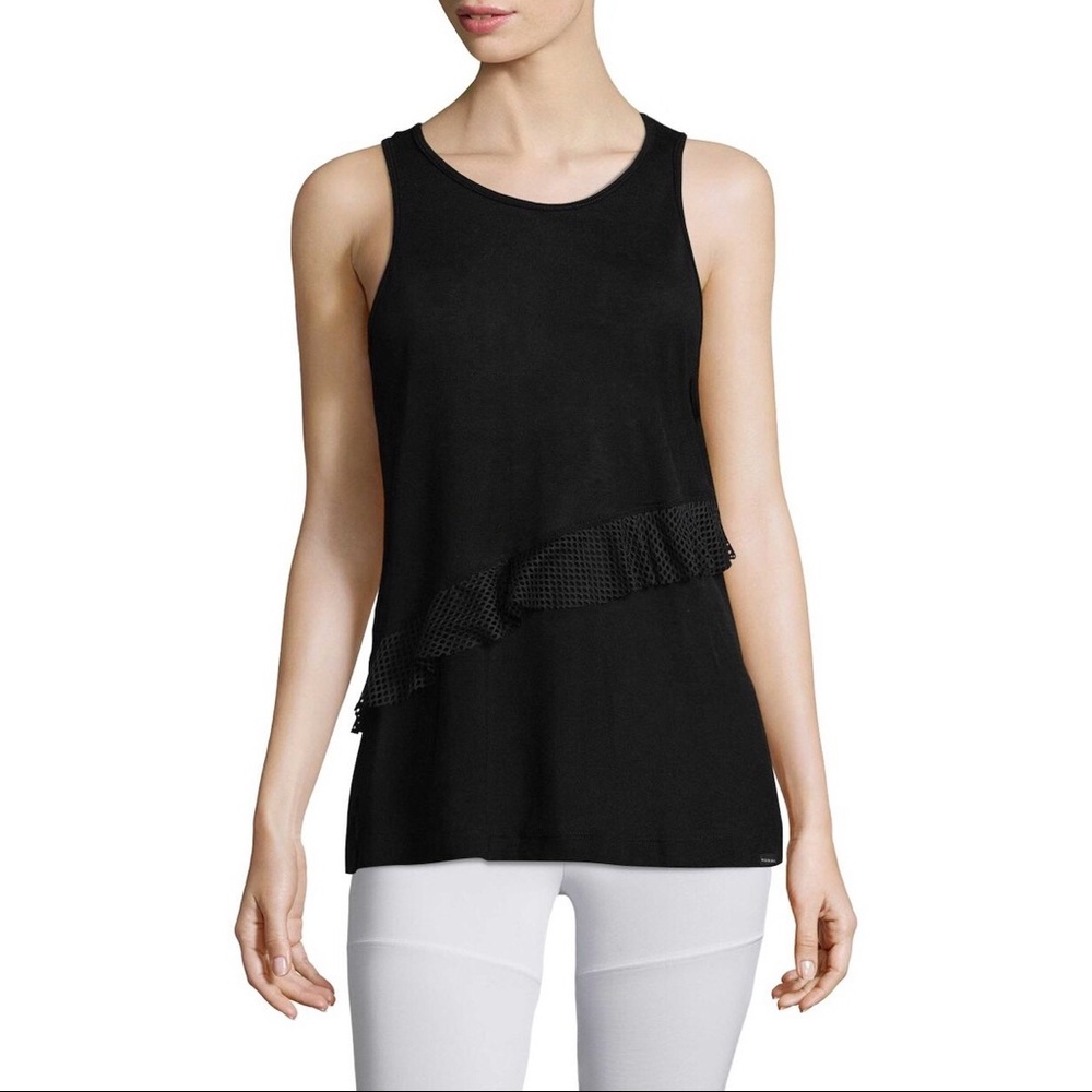 Koral Mesh Ruffle Tank